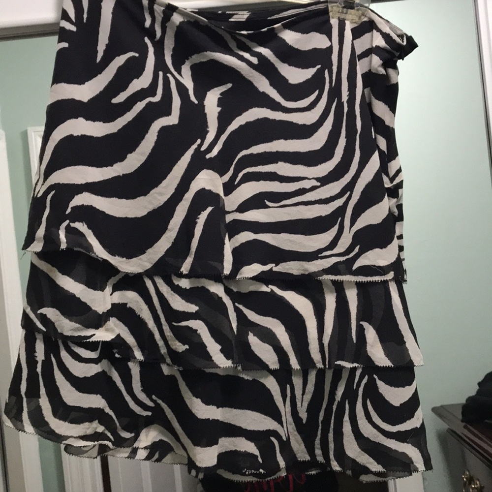 Zebra print skirt